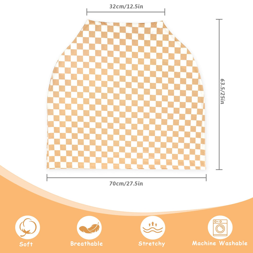 Tanofar car seat canopy shows 360° coverage and sun protection for infants.
