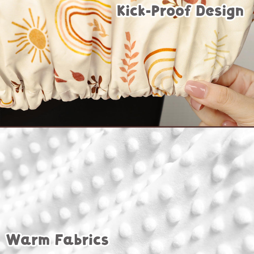 TANOFAR car seat cover keeps baby cozy warm during cold commutes.