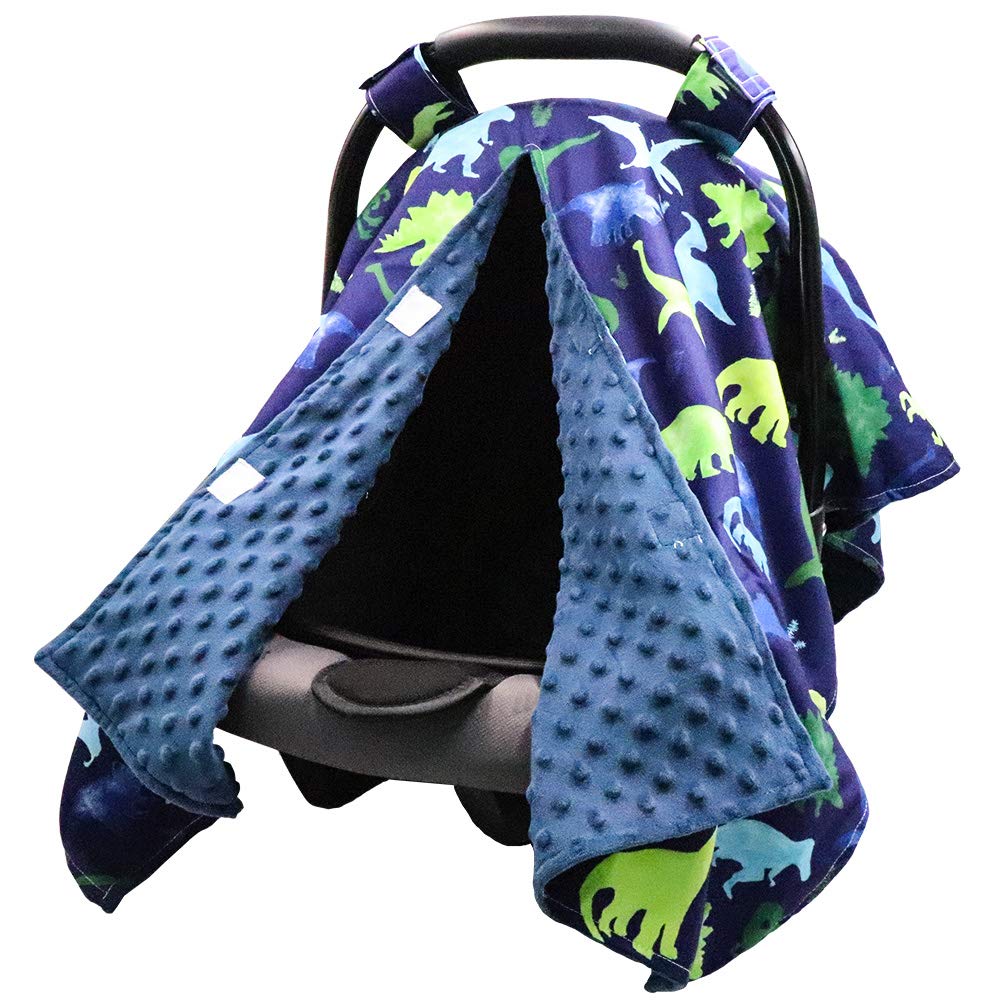 TANOFAR car seat cover with peekaboo opening for quick, distraction-free baby checks
