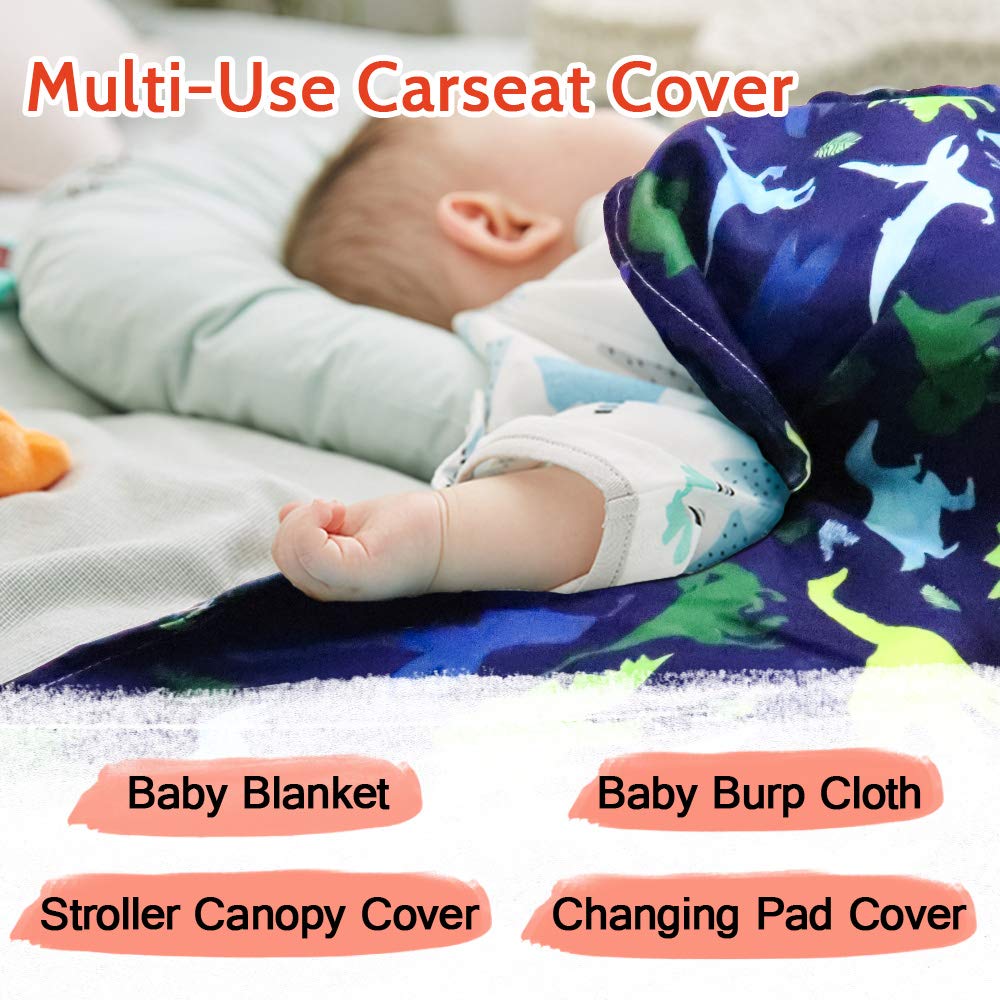 TANOFAR car seat cover doubles as tummy time mat for on-the-go play