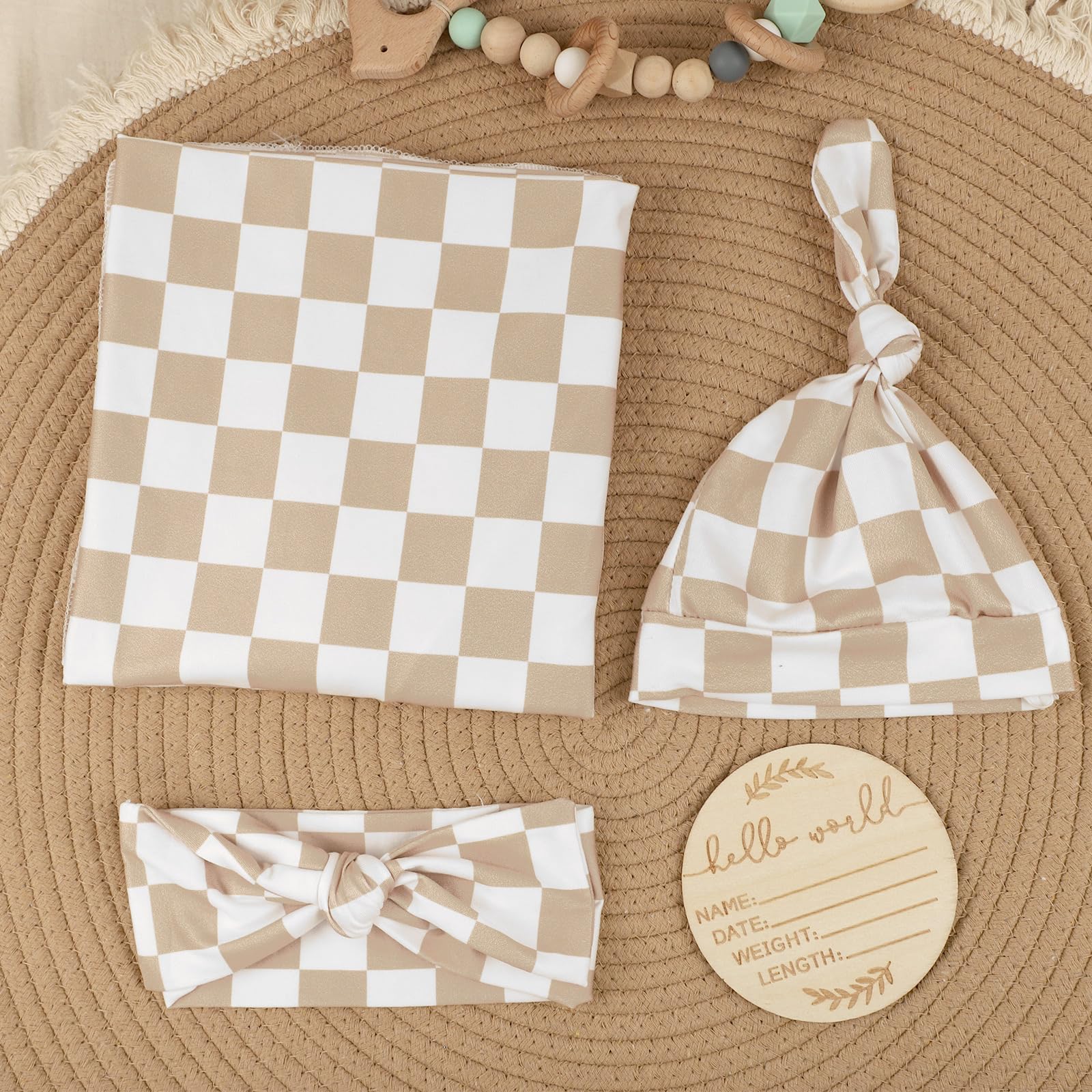 TANOFAR checkerboard pattern close-up shows breathable fabric and durable color.