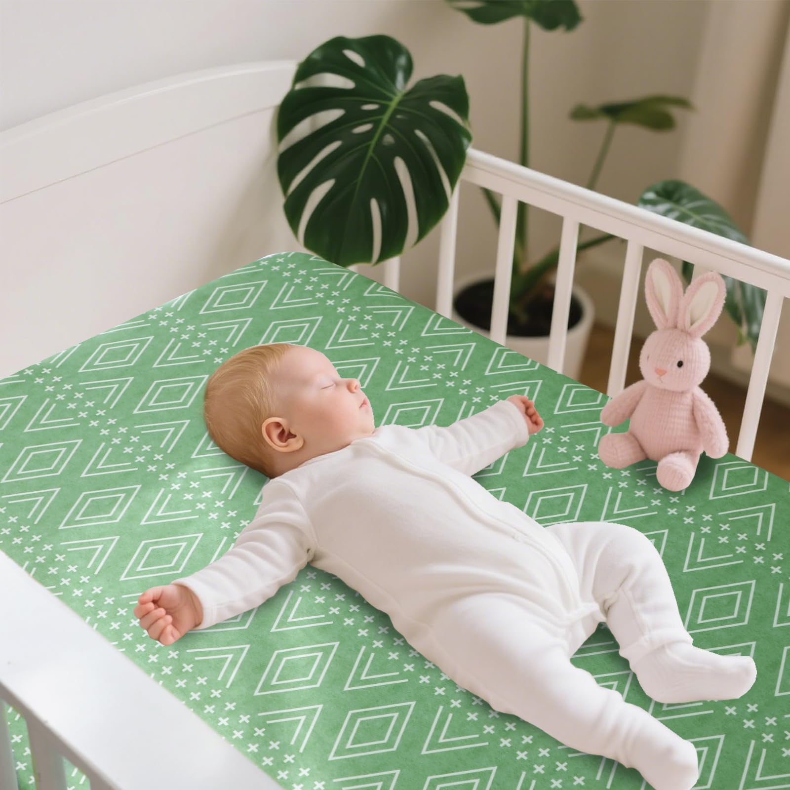 TANOFAR crib sheets breathable fabric gentle on baby skin