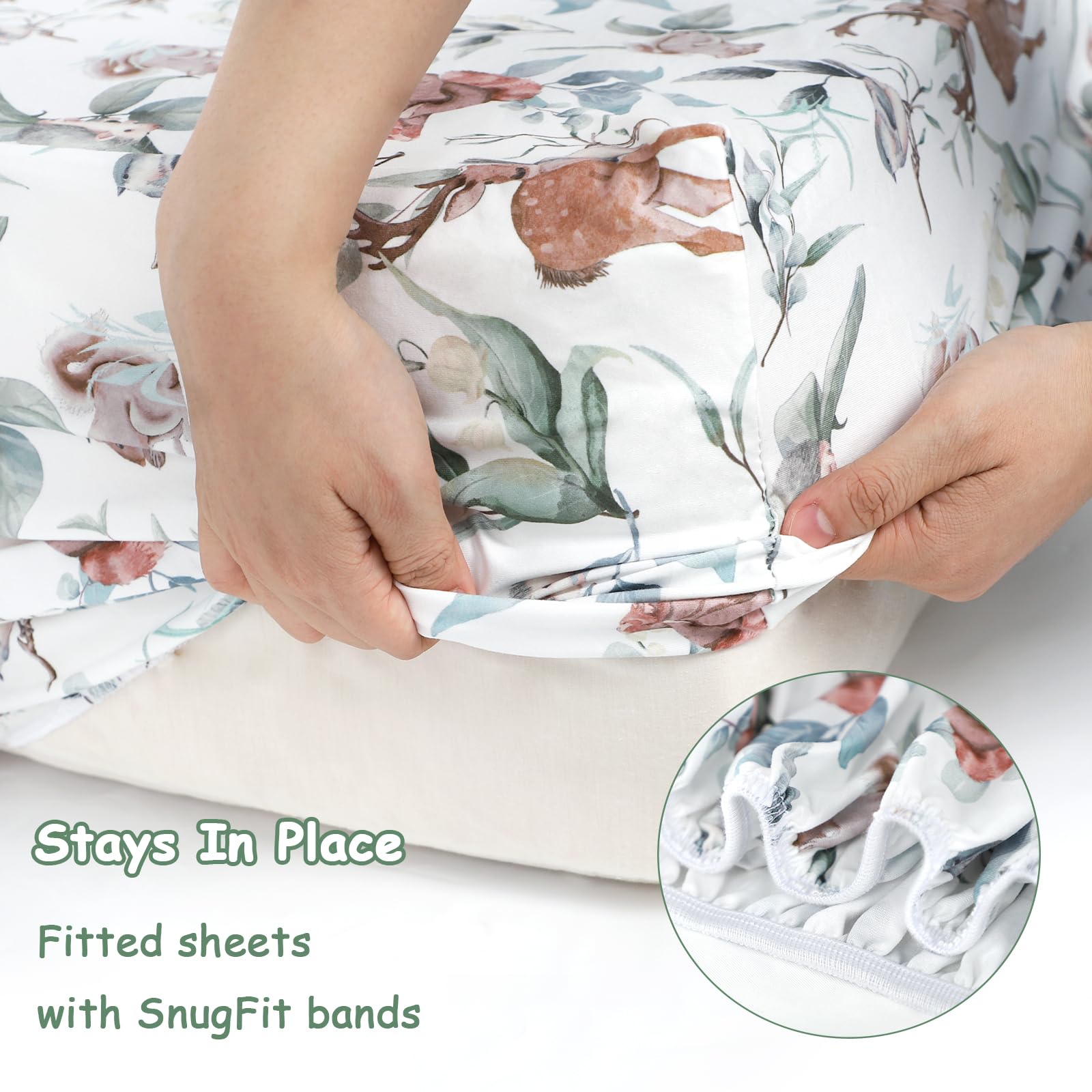 TANOFAR crib sheets are machine washable for simple upkeep and longevity.