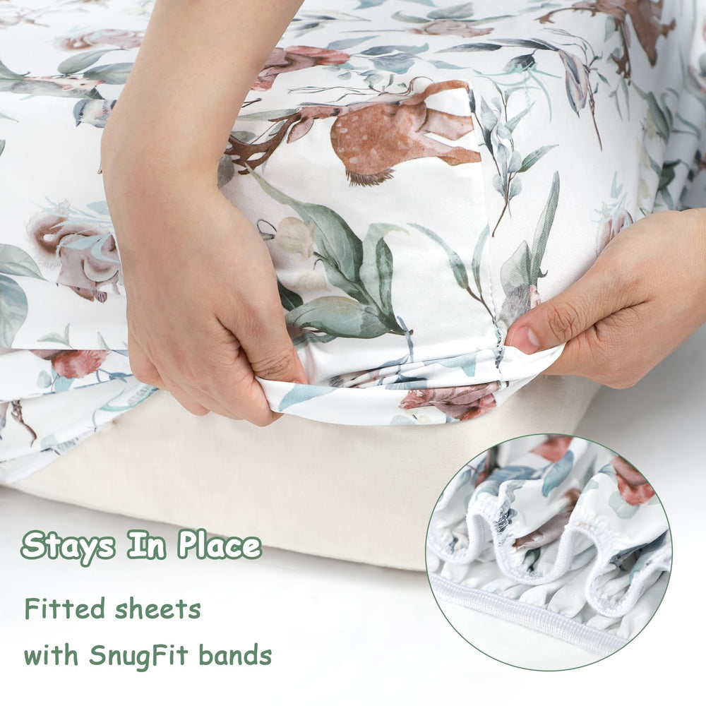 TANOFAR crib sheets are machine washable for simple upkeep and longevity.