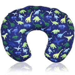 TANOFAR dinosaur nursing pillow cover blue close-up of soft breathable fabric