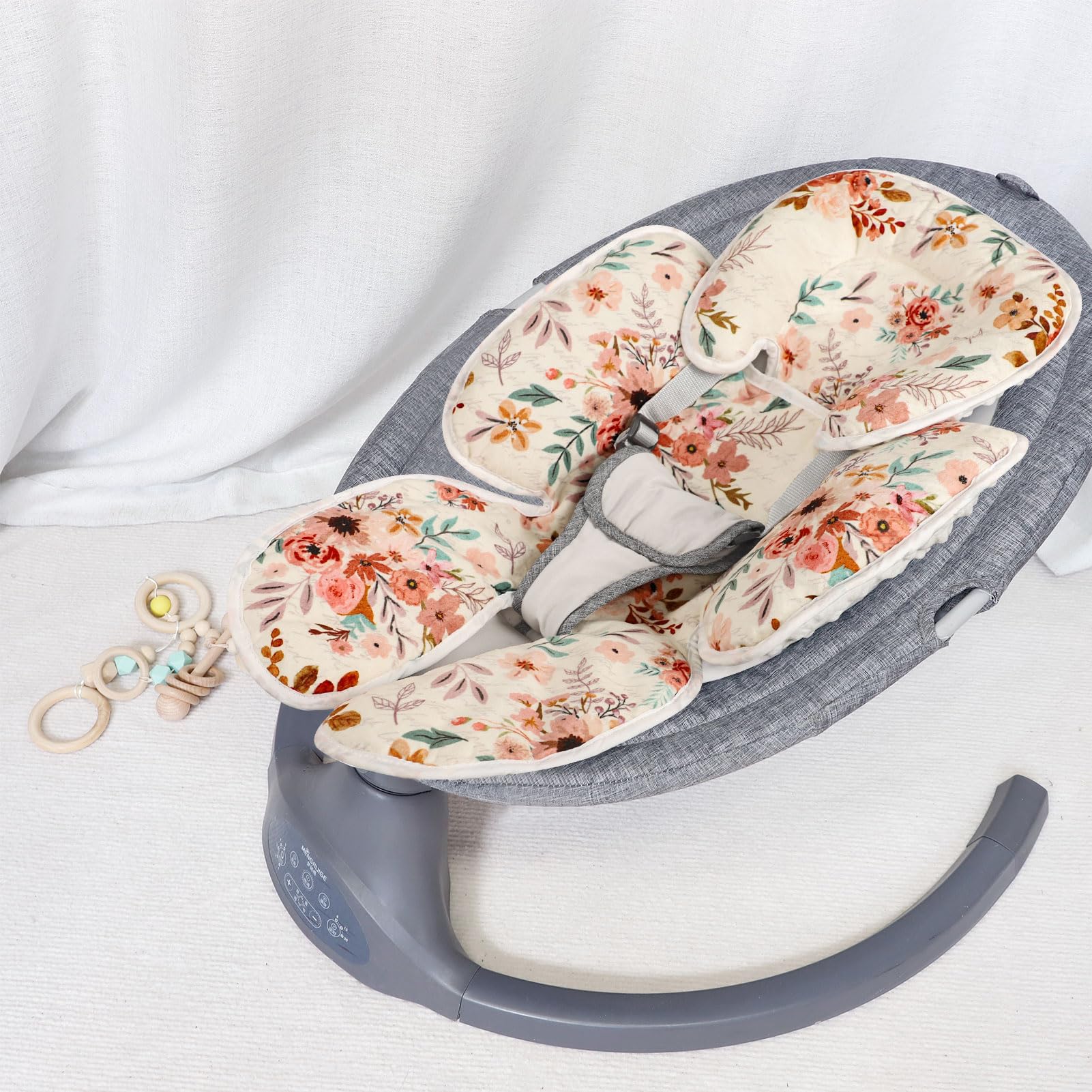 TANOFAR elephant-themed nursery decor pairs with gray accessories for cohesive styling.