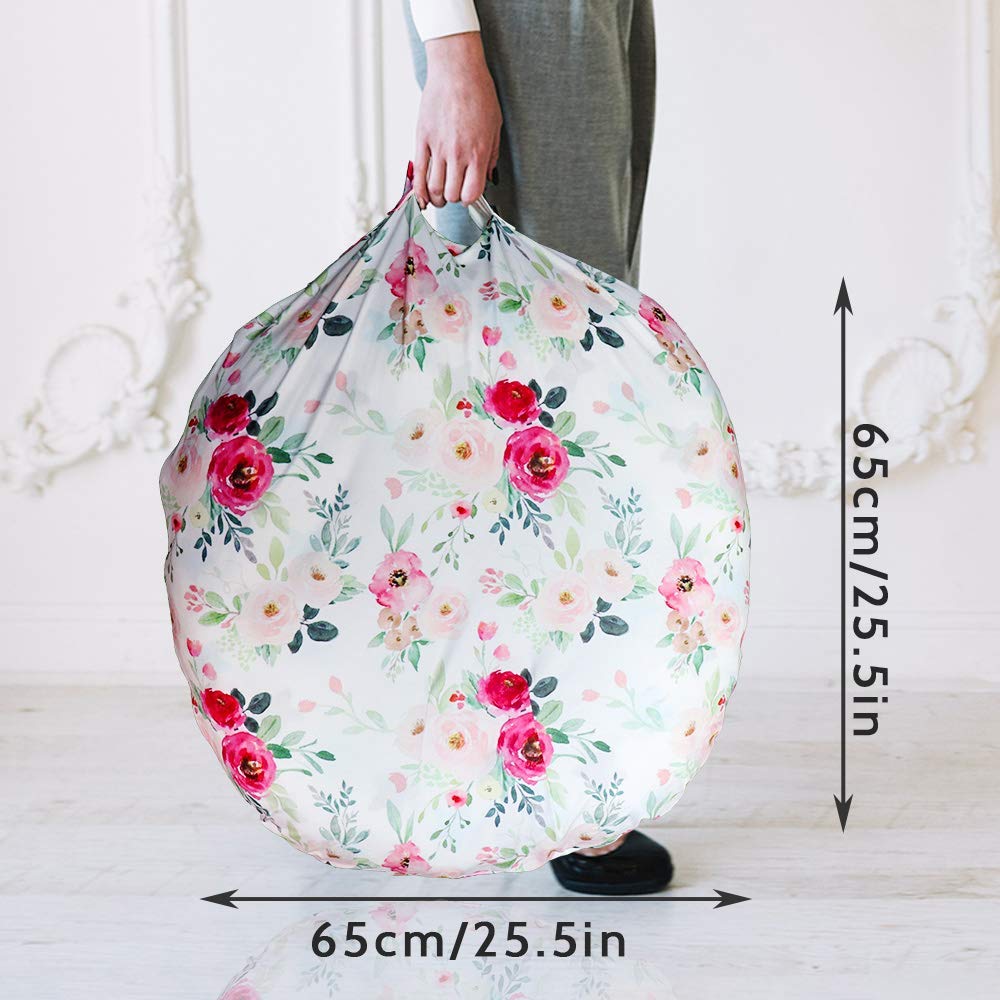 TANOFAR Floral Newborn Lounger Cover machine-wash friendly—easy cleaning