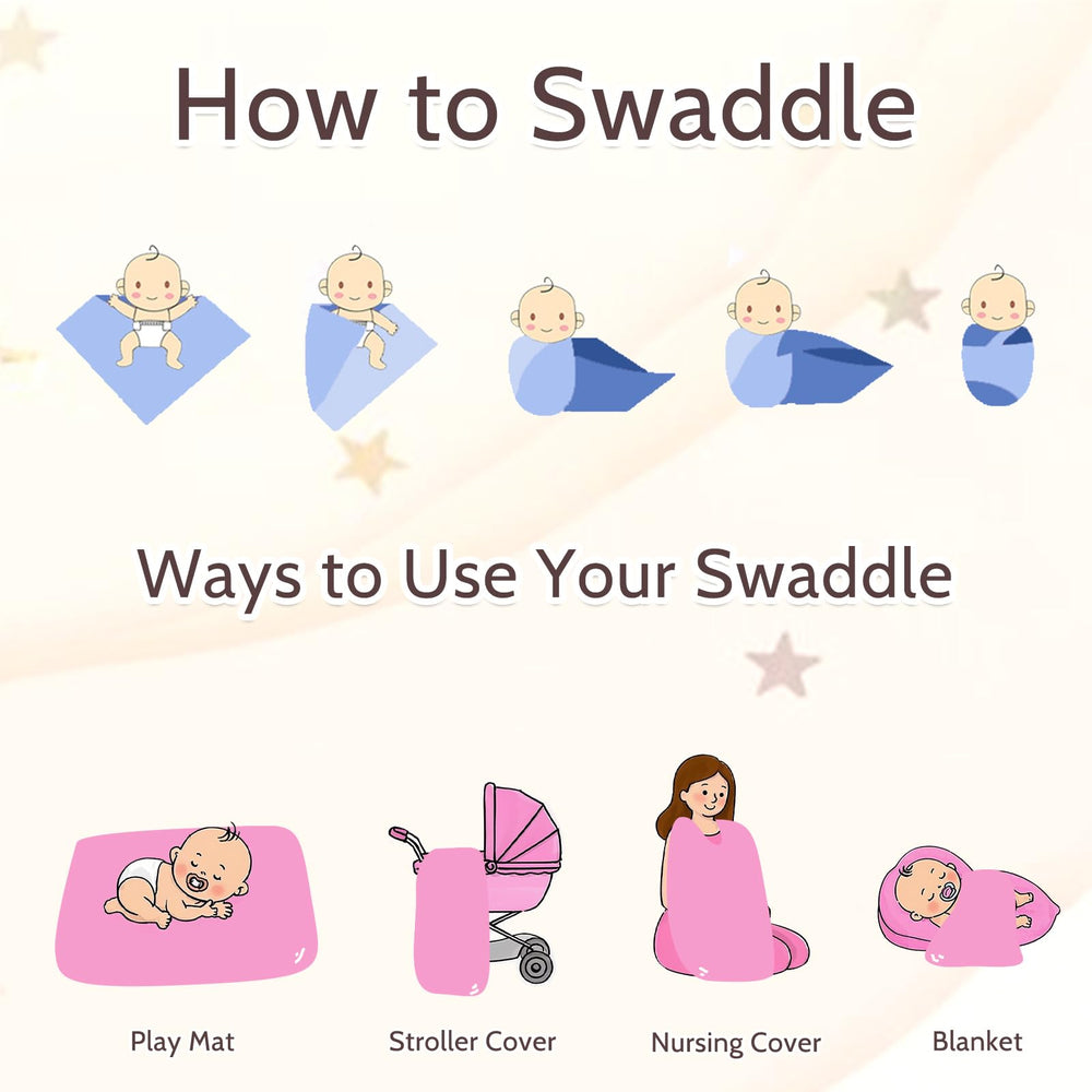 TANOFAR machine-washable swaddle blanket withstands frequent washing.