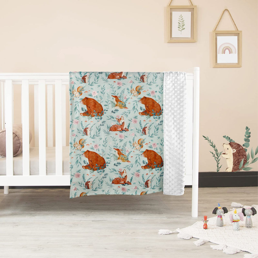 TANOFAR Minky Baby Blanket bedtime scene emphasizes soothing warmth