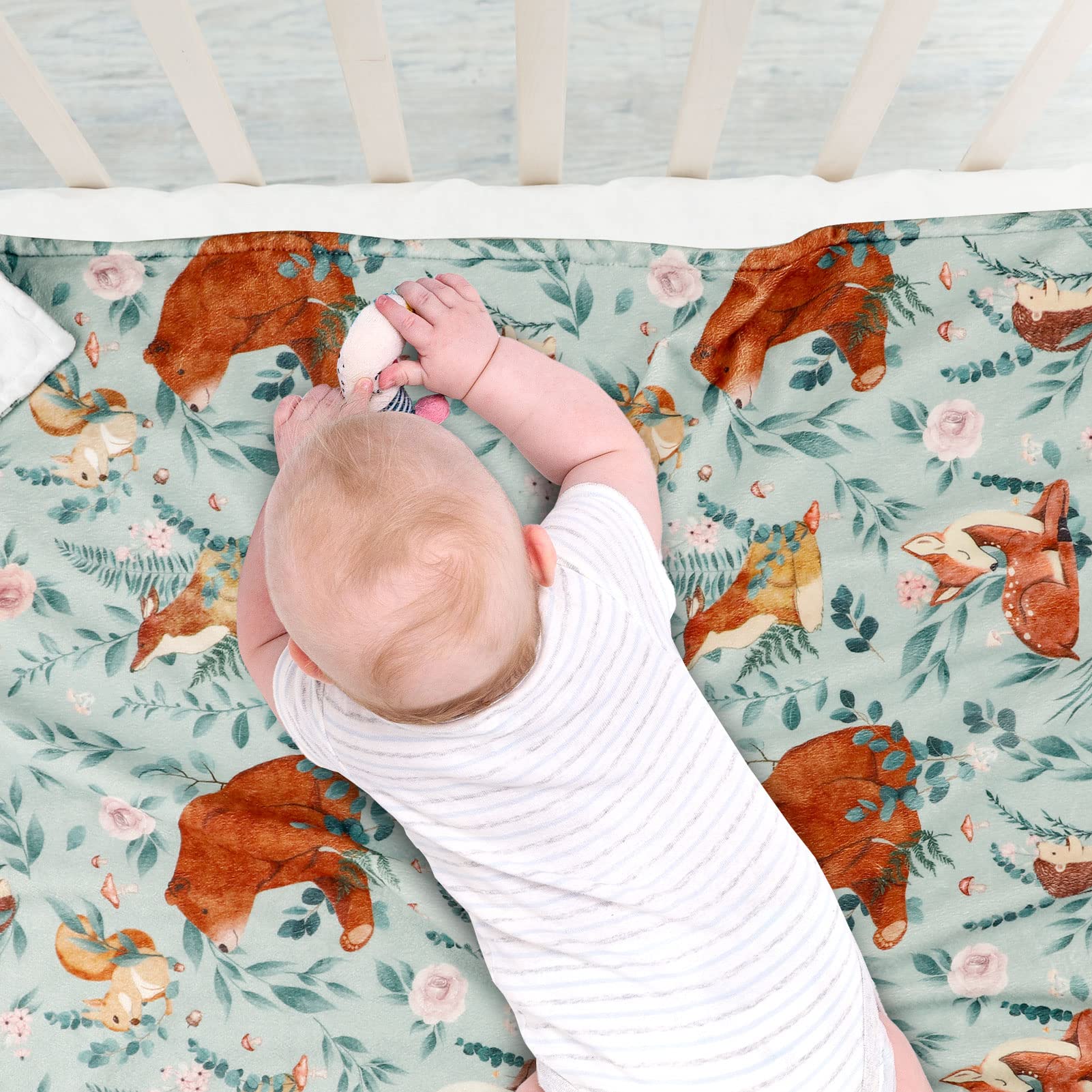 TANOFAR Minky Baby Blanket car seat use provides on-the-go comfort