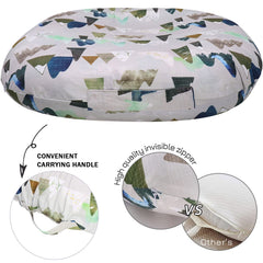 TANOFAR Mountains newborn lounger cover hidden zipper for safe, simple removal.