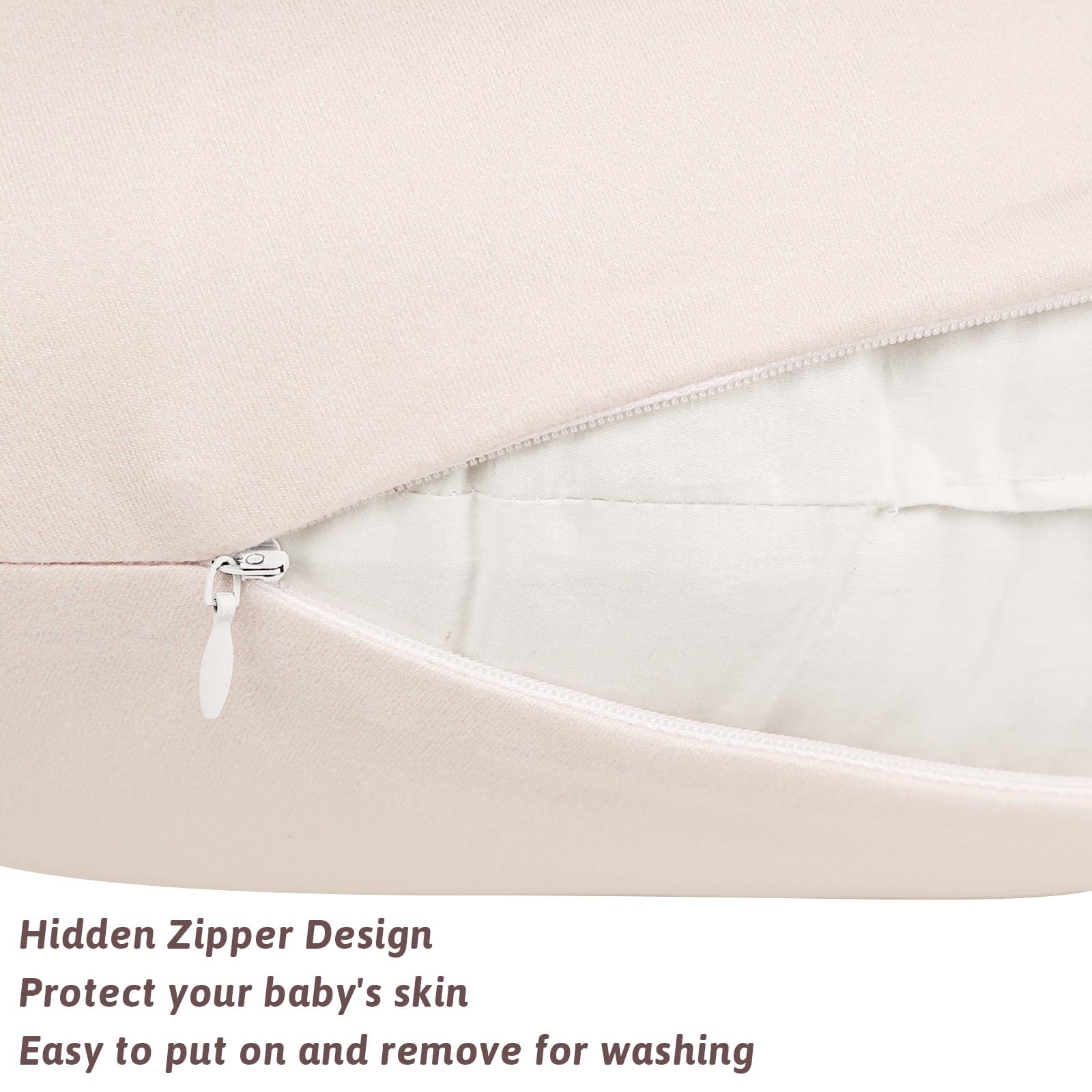 TANOFAR nursing pillow cover fits standard pillows securely