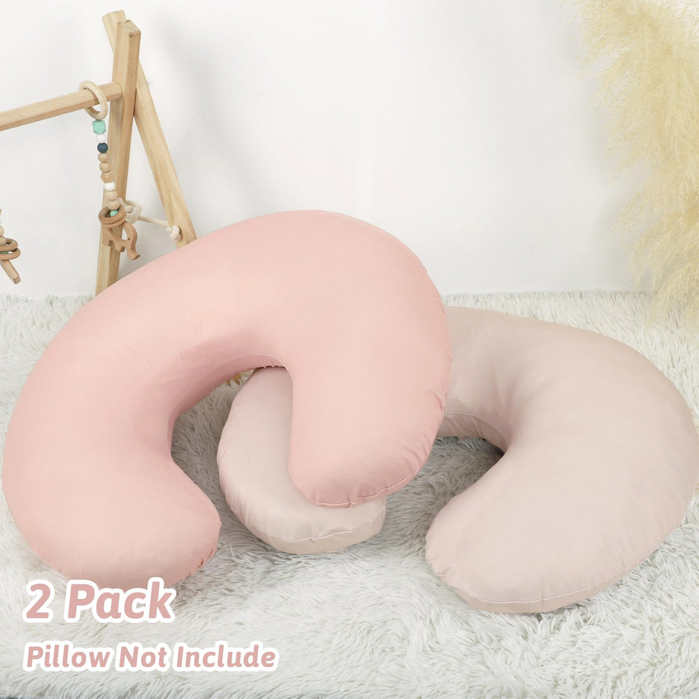 TANOFAR nursing pillow cover pink milk silk for cozy feeding sessions