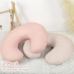 TANOFAR nursing pillow cover pink milk silk for cozy feeding sessions