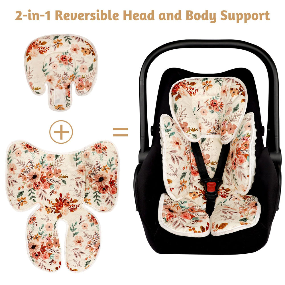 TANOFAR reversible pattern and textured dots offer tactile variety in the car seat.