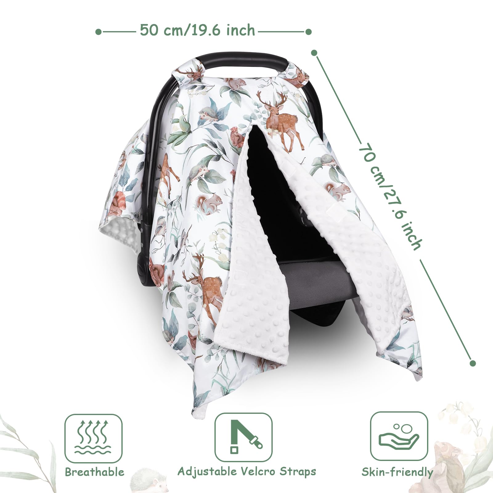 TANOFAR soft diaper changing pad provides a clean, cushioned surface.