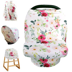 TANOFAR stretchy baby car seat cover fabric closeup highlighting soft, breathable comfort.