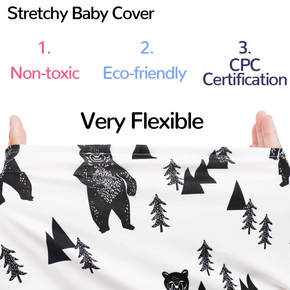 Tanofar stroller cover ink bear multipurpose for sun protection and comfortable rides.