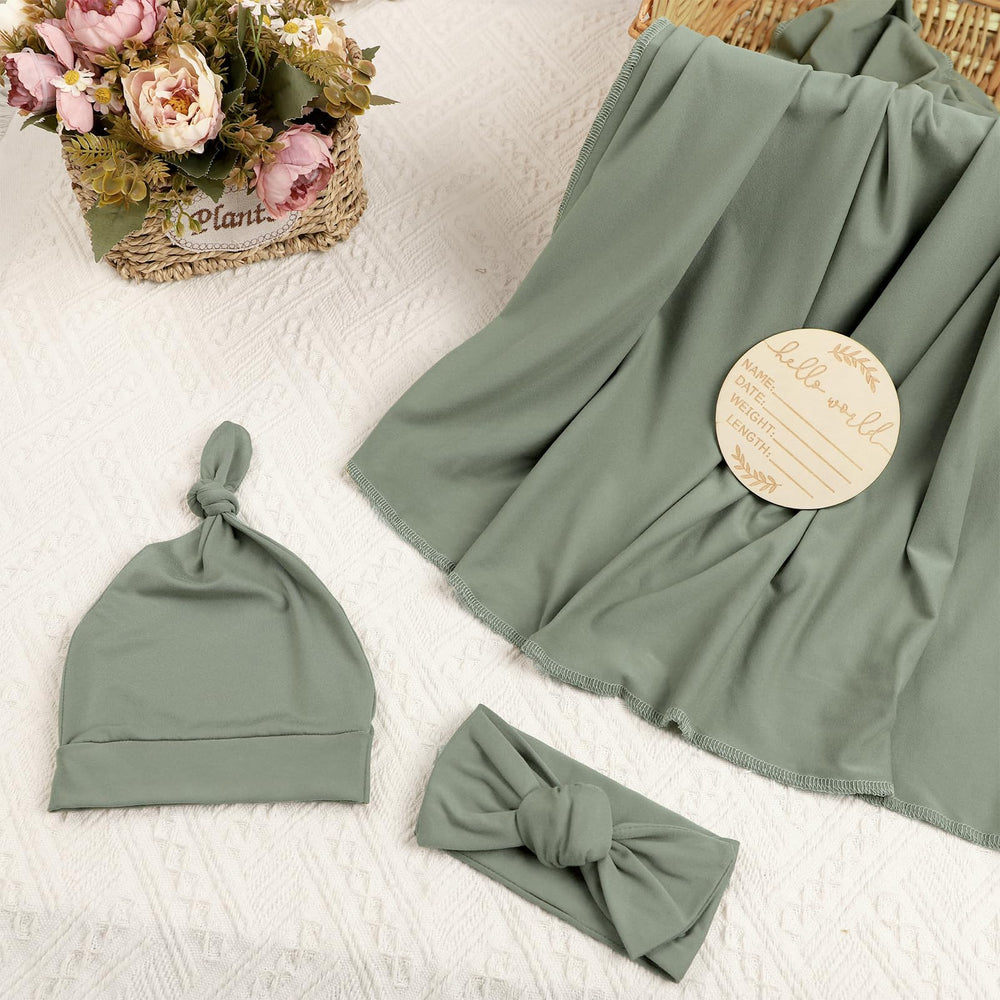 TANOFAR swaddle green machine-washable fabric that becomes softer after each wash