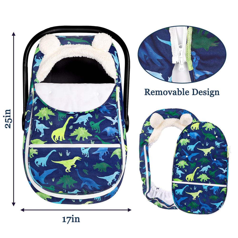 TANOFAR zipped removable design carseat cover enables quick access