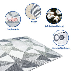 TANOSHII non-slip bottom keeps mat in place on floors.