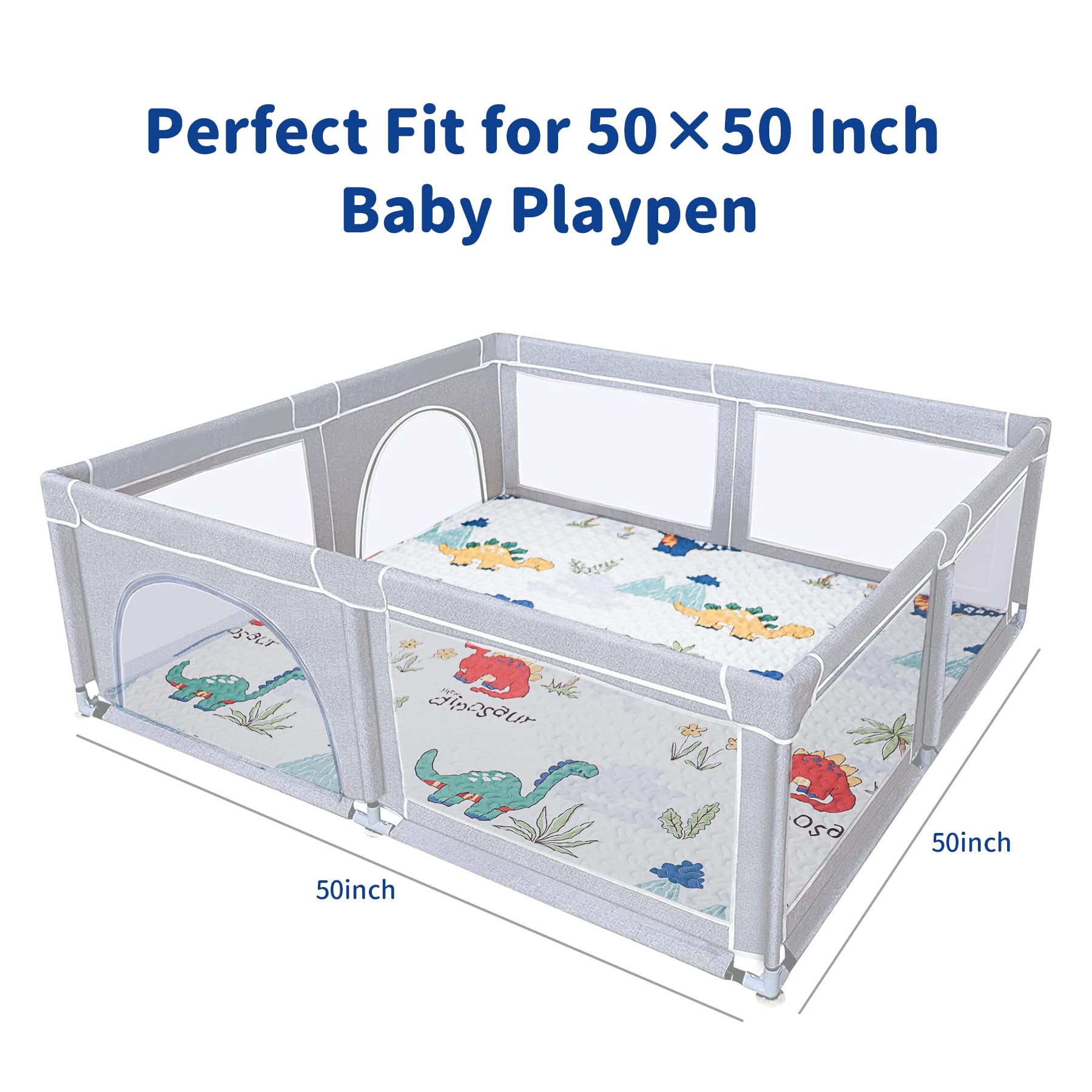 Tanoshii baby play mat with soft cotton surface, ideal for tummy time and gentle play.