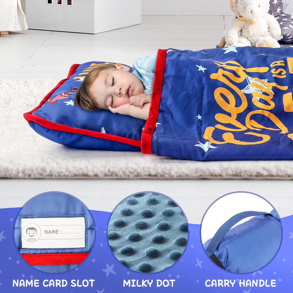 TANOSHII Nap Mat 21x53 foldable design enables compact storage and transport.