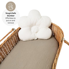 Tansy Panda bassinet sheet, three-pack, ensures fresh bedding options