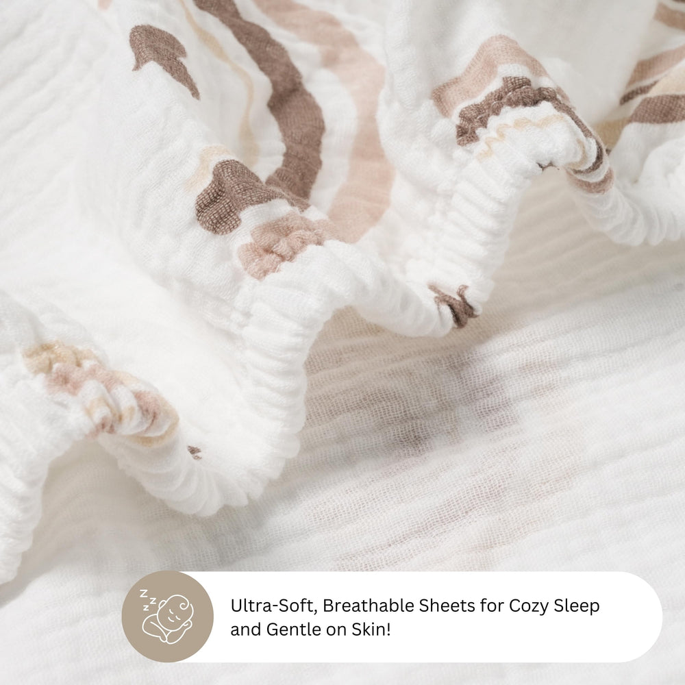 Tansy Panda bassinet sheet ideal for travel and bedside sleepers