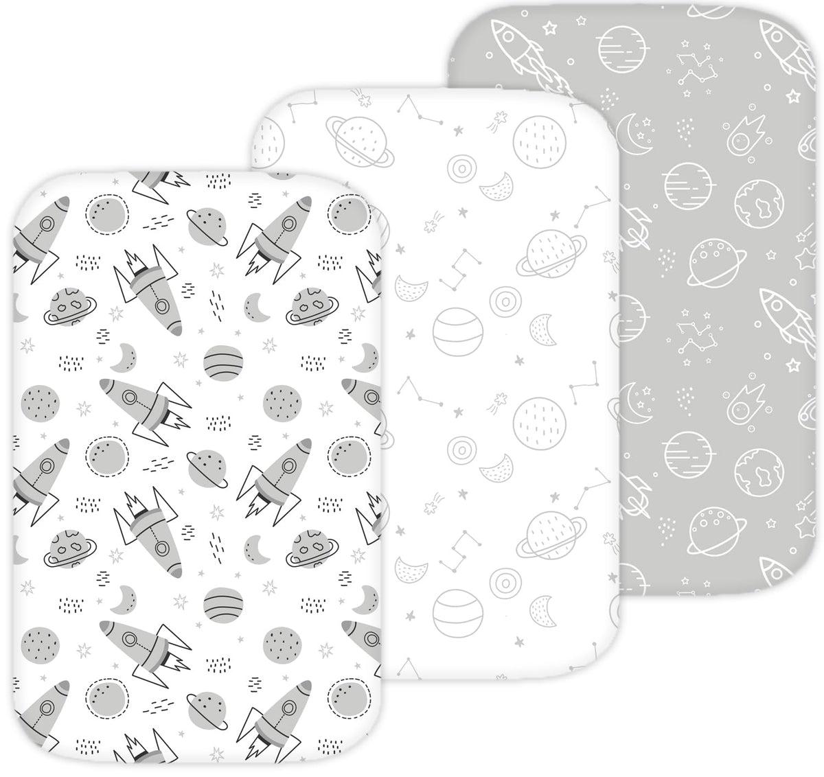Tansy Panda bassinet sheets 33x20 with elastic edges for wrinkle-free secure fit