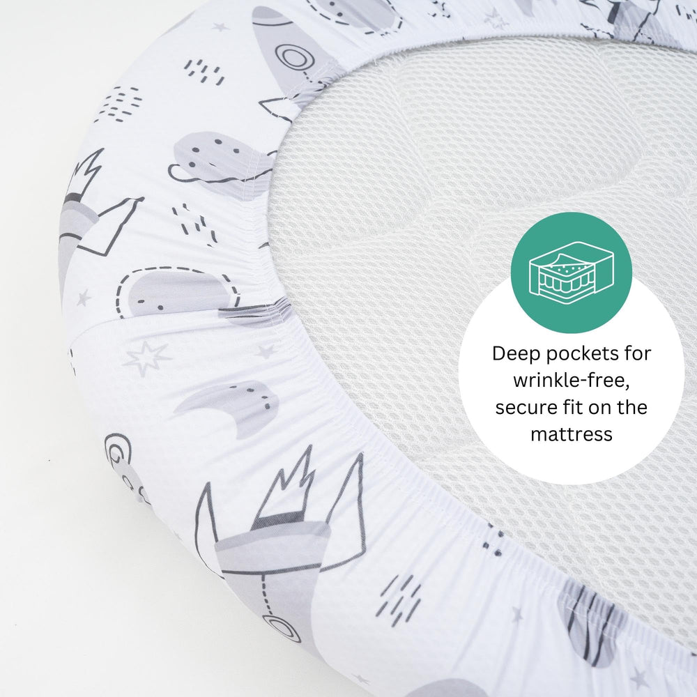 Tansy Panda bassinet sheets compatible with Koolerthings 3 in 1