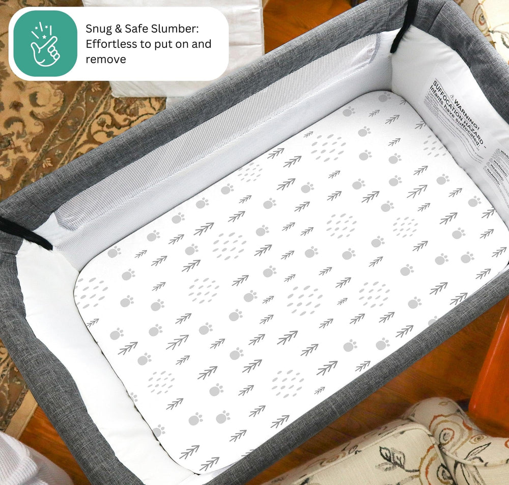 TansyPanda bassinet sheets in soft, breathable fabric.