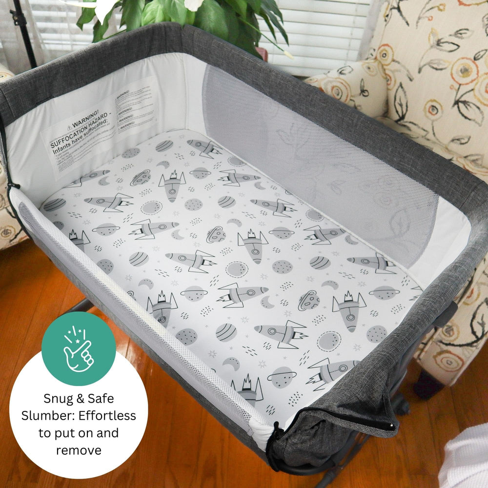 Tansy Panda bassinet sheets soft breathable fabric for comfort