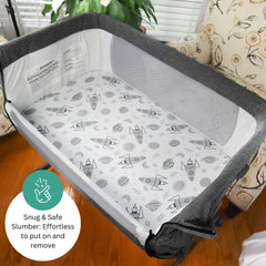 Tansy Panda bassinet sheets soft breathable fabric for comfort