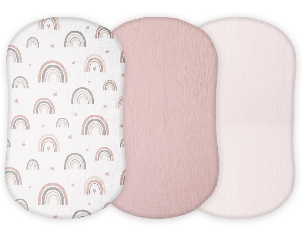Tansy Panda bassinet sheets soft fabric close-up showing plush comfort for baby