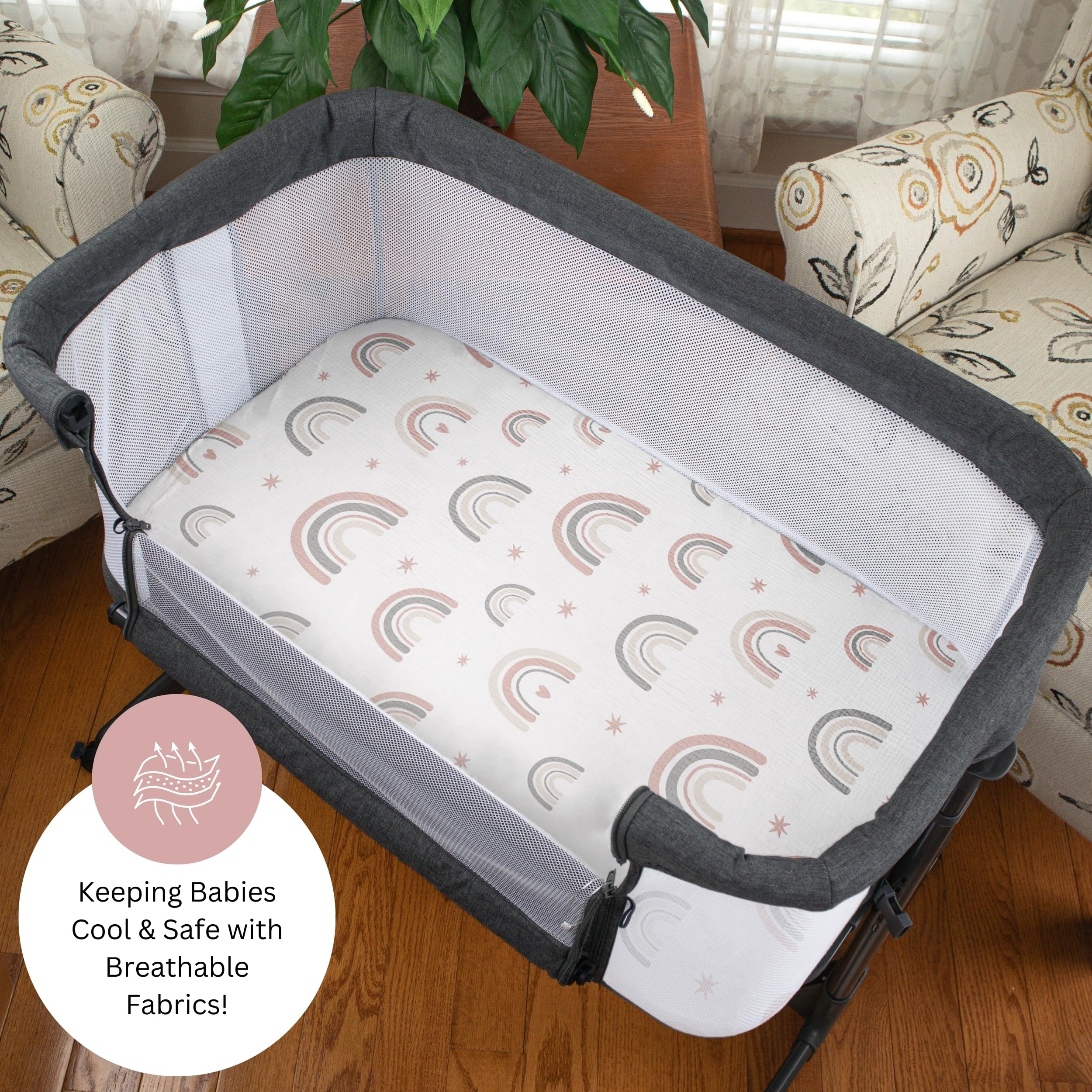 Tansy Panda stacked sheets displaying 3-pack convenience for busy parents.