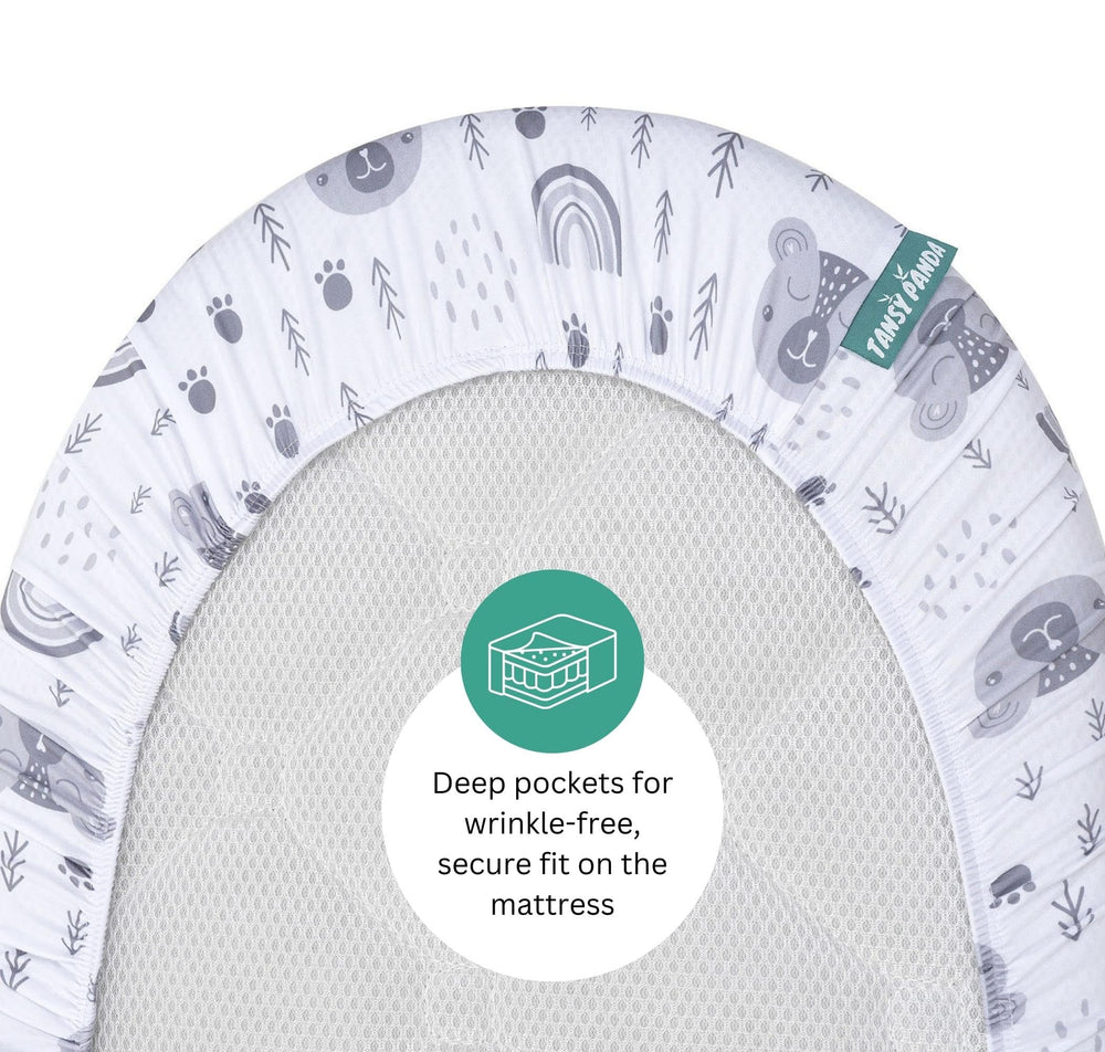 TansyPanda bassinet sheets compatible with Papablic and others.