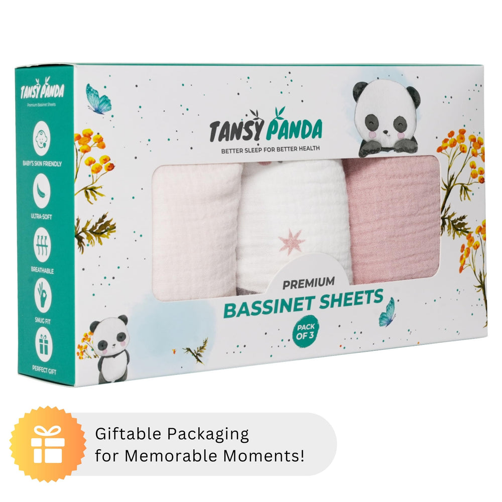 Tansy Panda gift-ready bassinet sheets ideal for baby registries