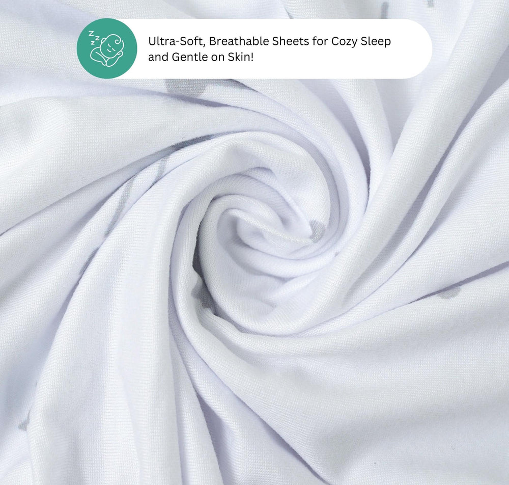 Tansy Panda Halo Bassinet Sheets deliver extra soft comfort for baby
