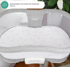 Tansy Panda Halo Bassinet Sheets are easy care and durable