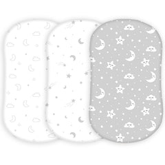Tansy Panda Halo Bassinet Sheets show a snug fit for secure use