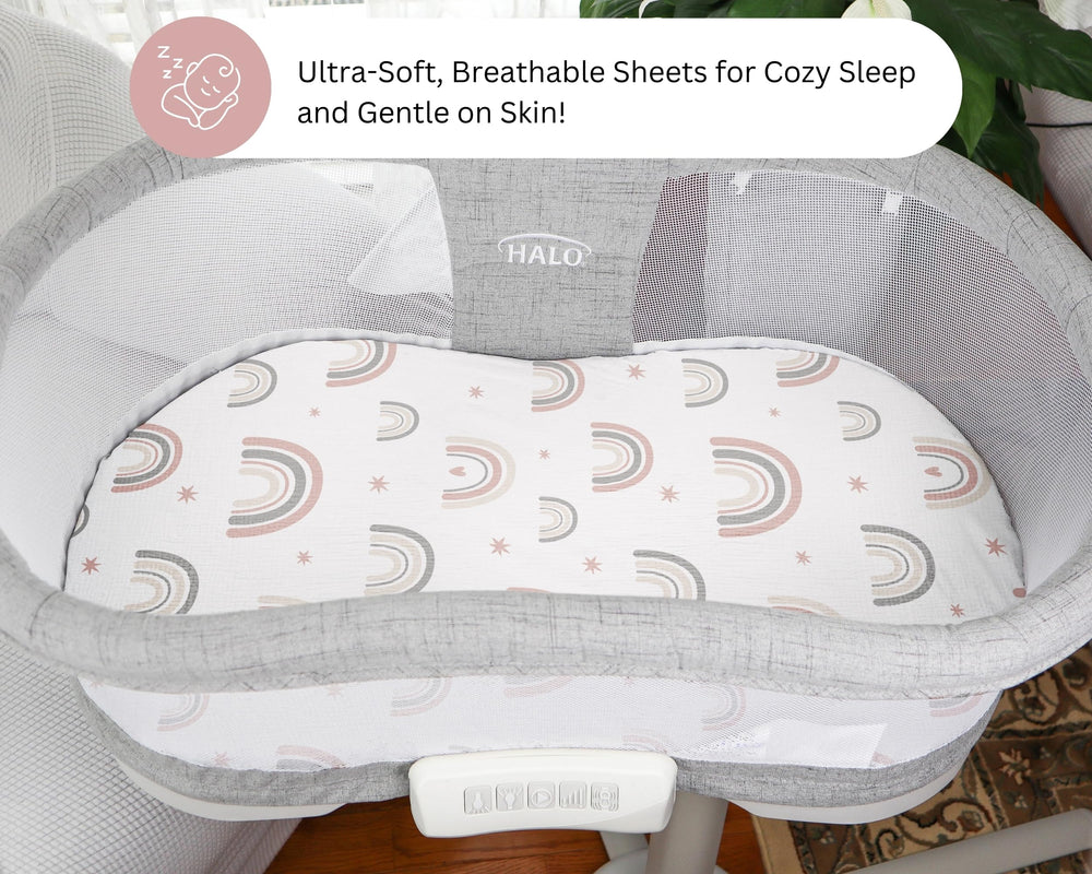 Tansy Panda rainbow pattern in nursery design adds stylish decor