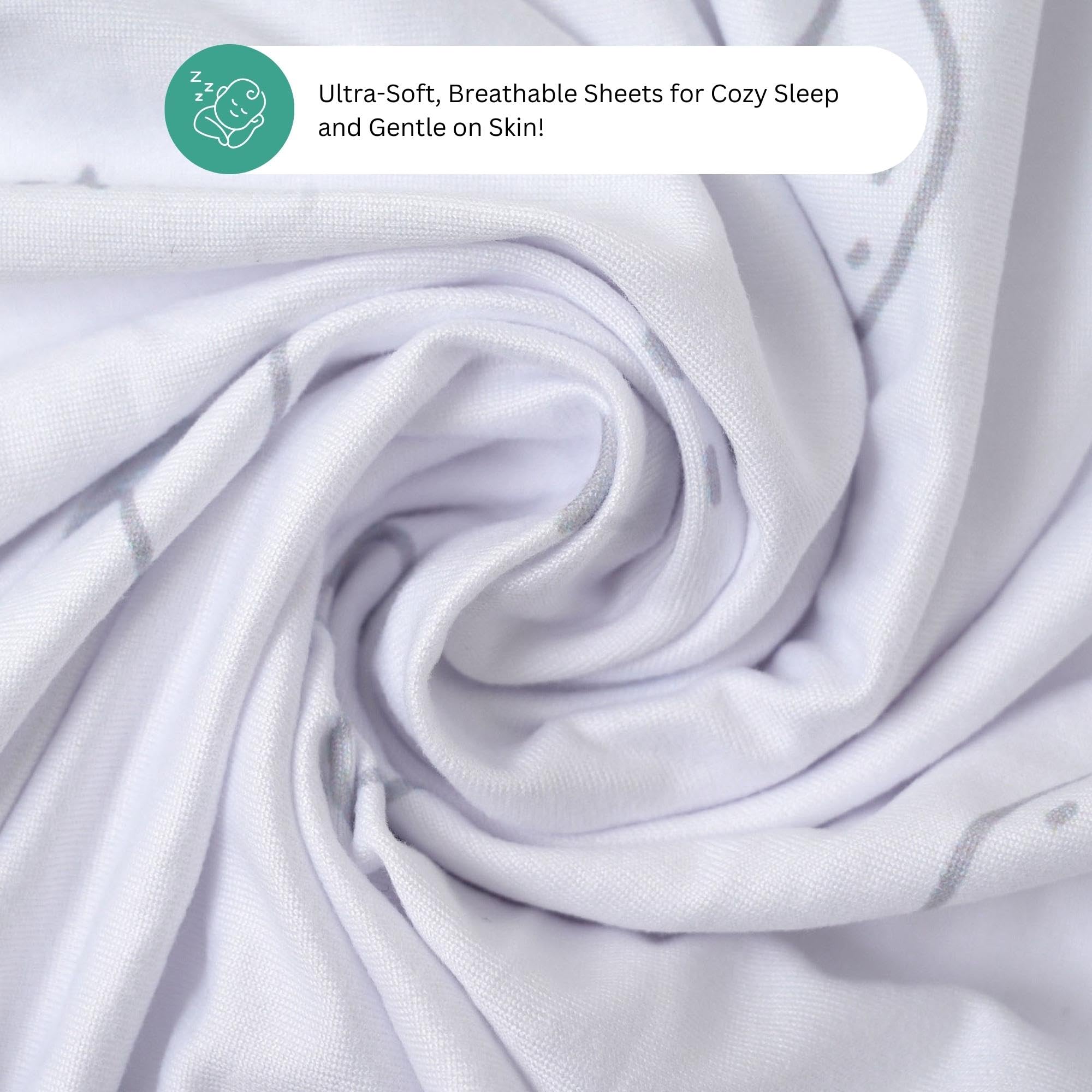 TansyPanda bassinet sheets machine washable quick dry convenience