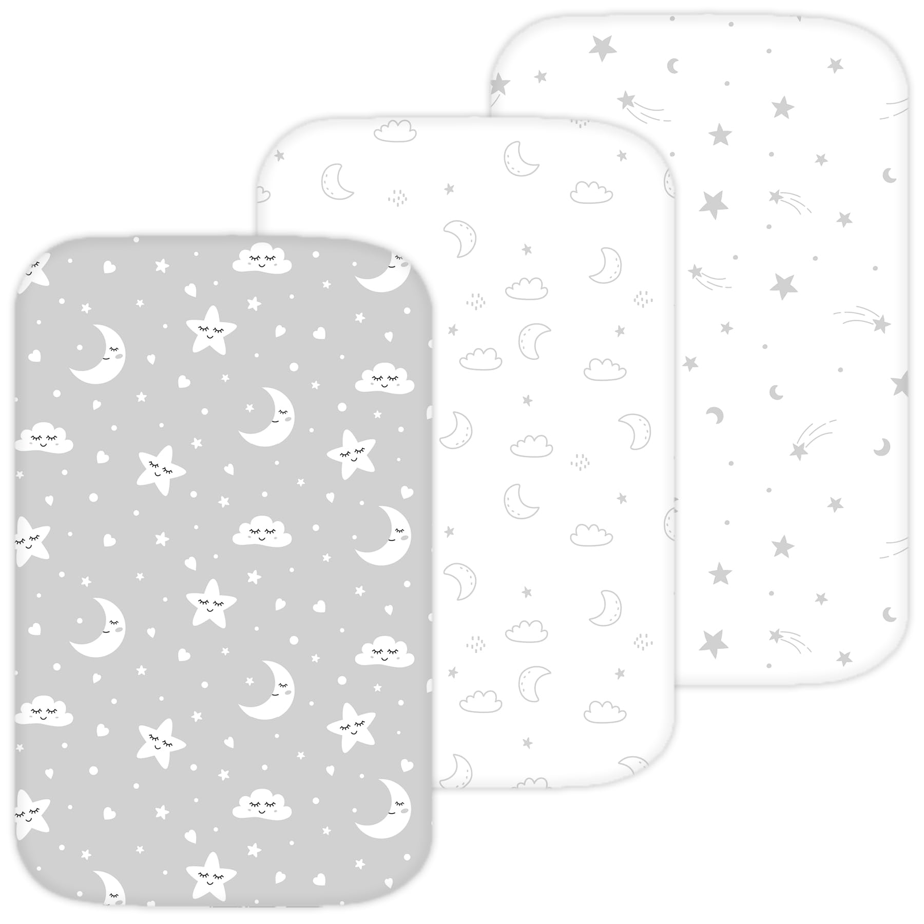 TansyPanda bassinet sheets packaging highlights premium quality for easy nursery setup