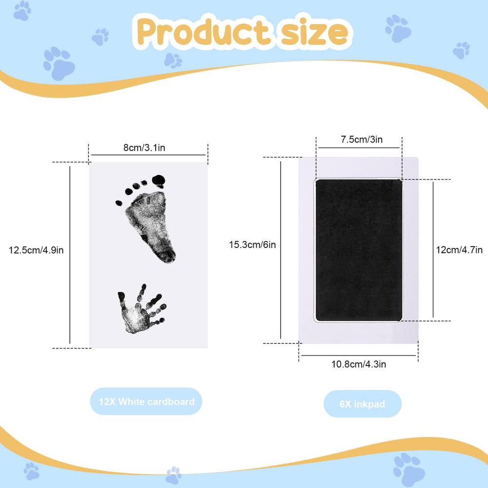 TaoBary baby handprint kit shows a large print area for tiny hands.