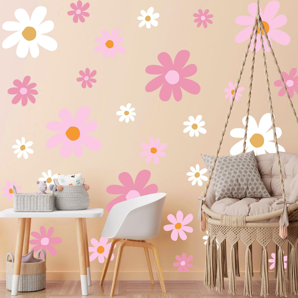 Taobary daisy wall decal can be rearranged without residue