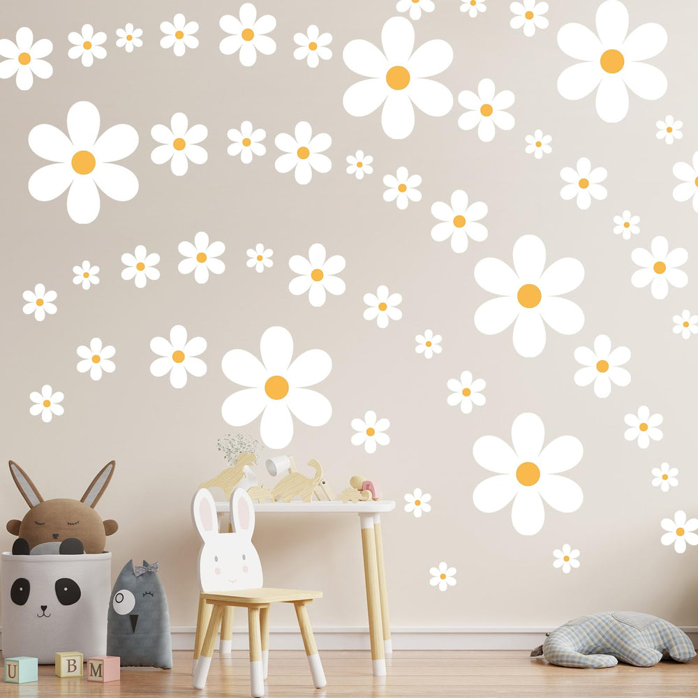 TaoBary bold daisy wall decals sheet 5 for kitchens and porches