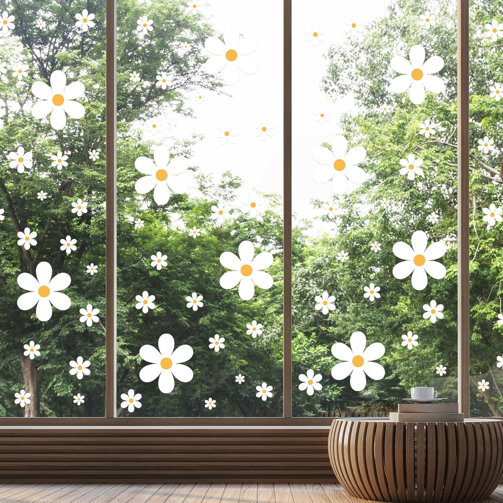 TaoBary assorted daisy decals sheet 6 enhances classrooms and windows