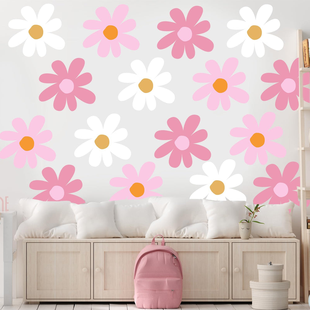 TaoBary flower wall decal in a nursery decor setting