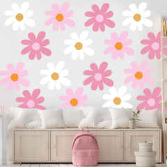 TaoBary flower wall decal in a nursery decor setting